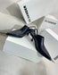 Jil sander-2022春夏 走秀新款 牛皮尖頭貓跟拖鞋