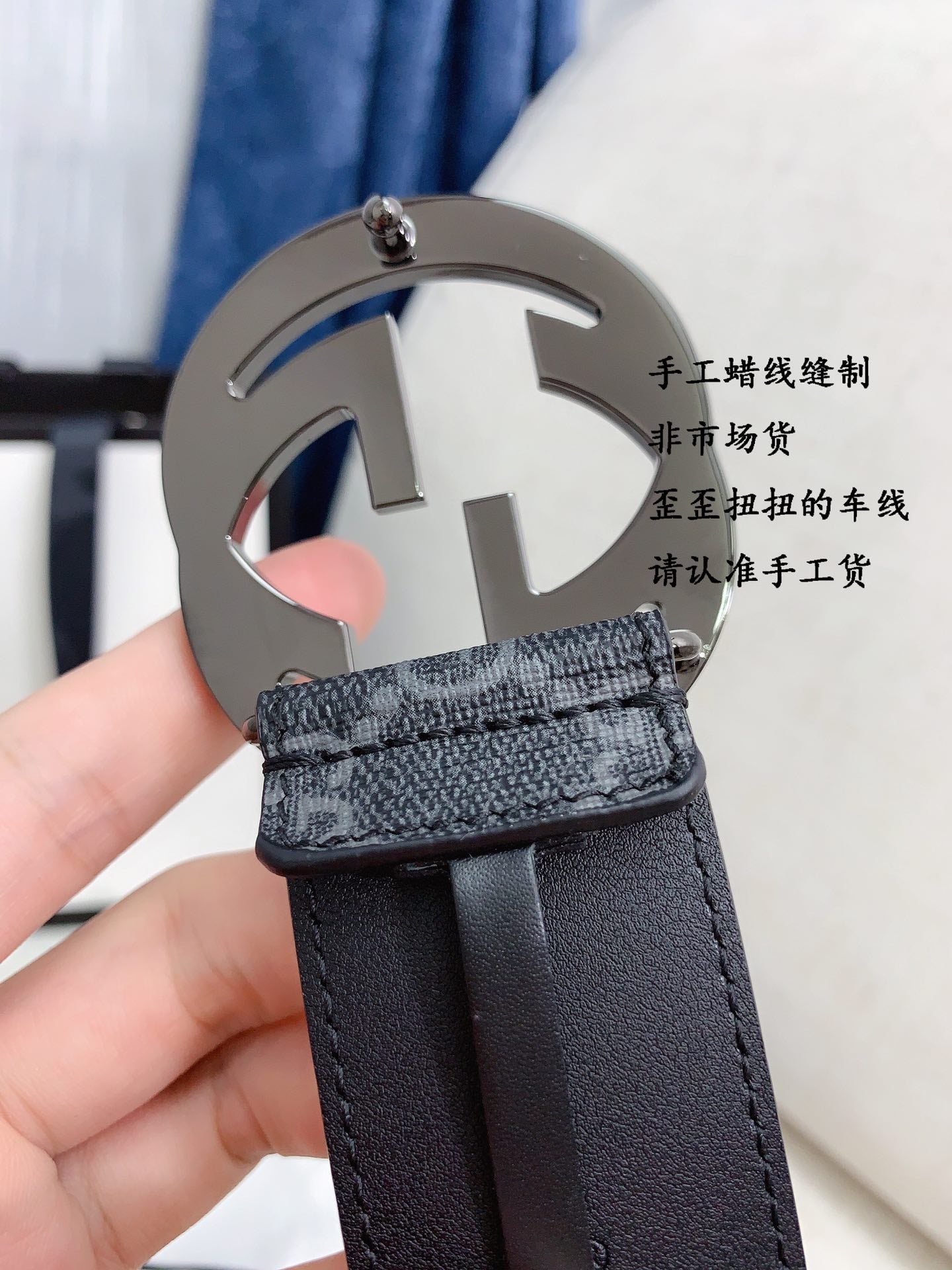 古G家-皮帶-4.0cm-男款