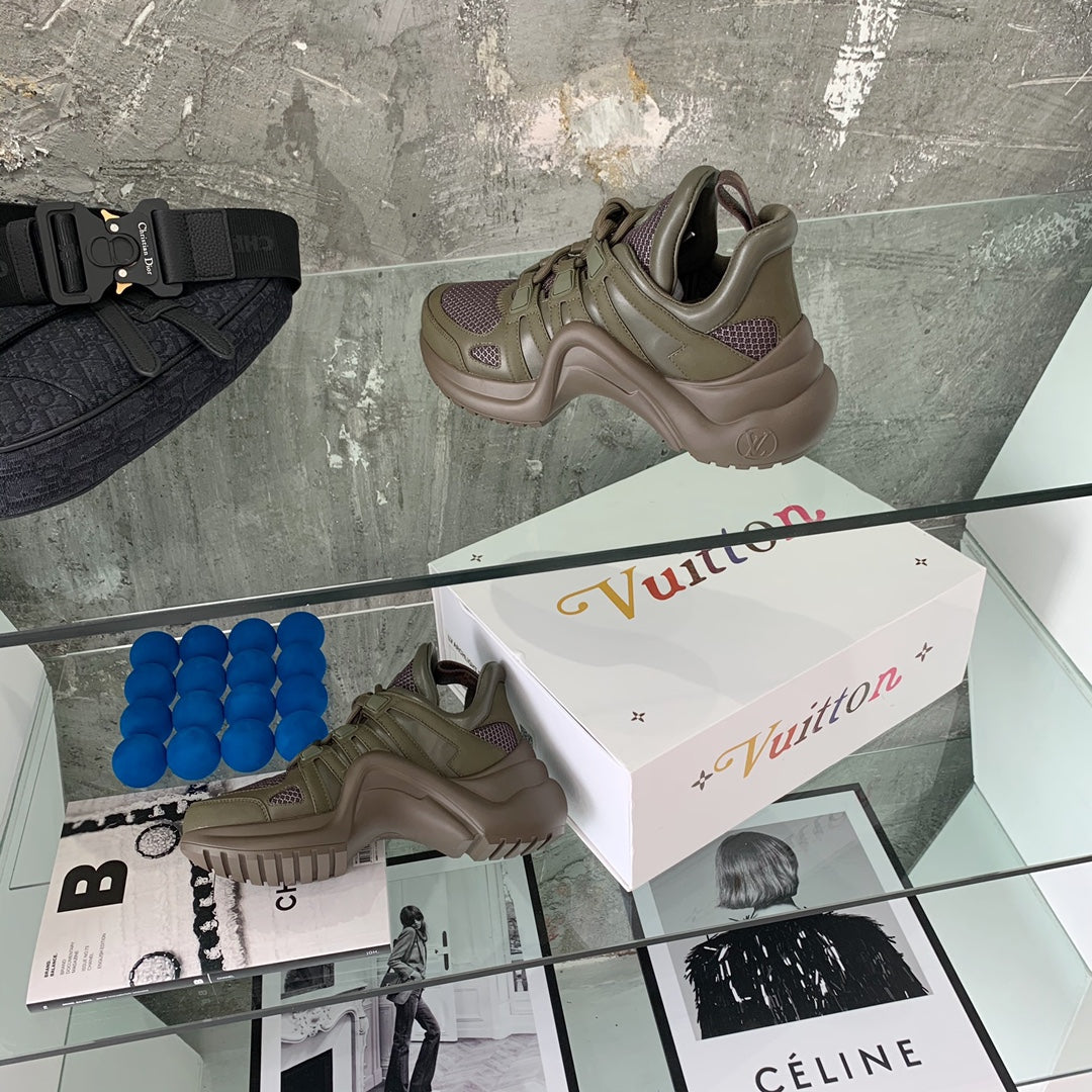 LV鞋-LV老爹鞋（軍綠）