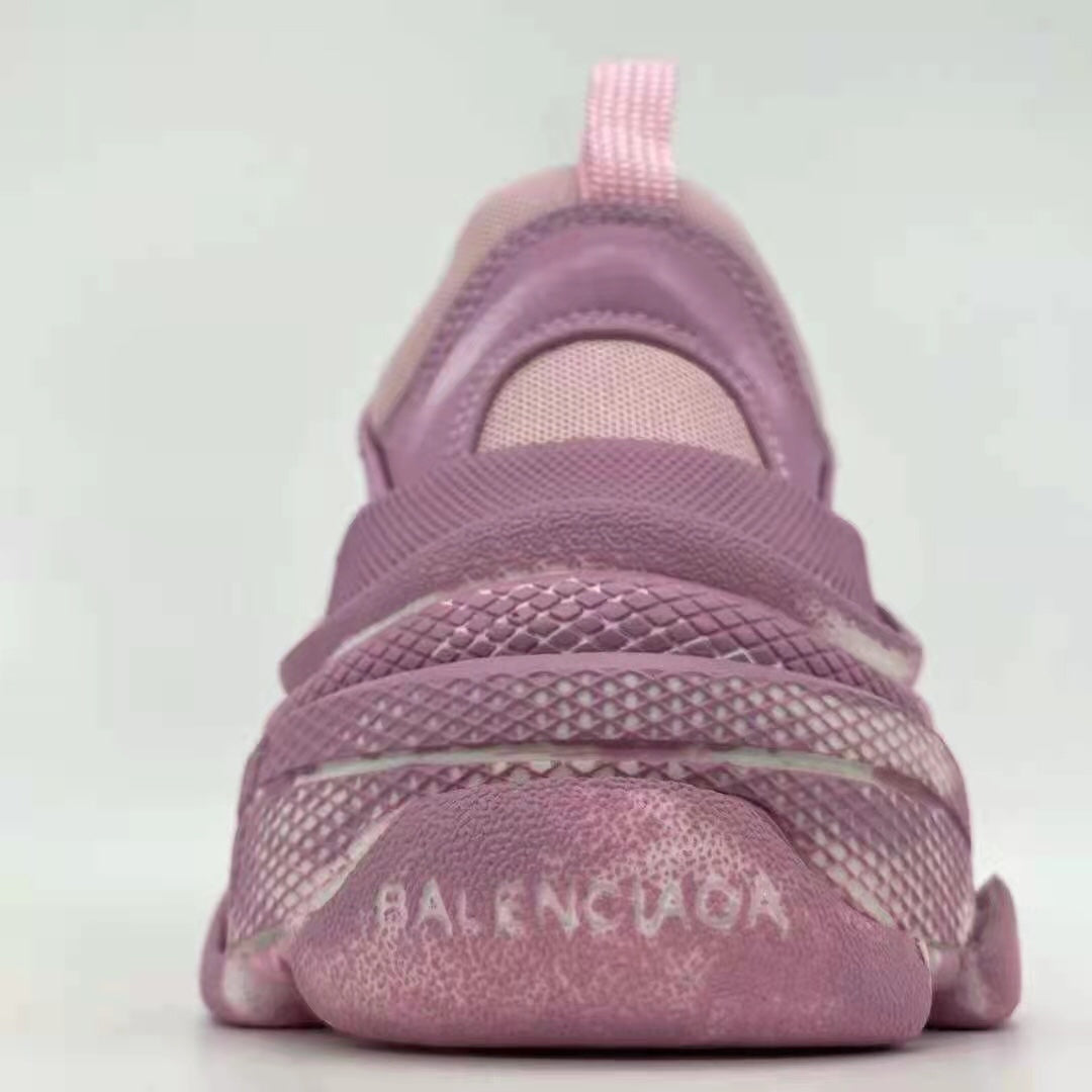 Balenci-Triple S 老爹鞋 乞丐粉色