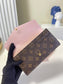 LV M60531 信封長夾-老花粉裡