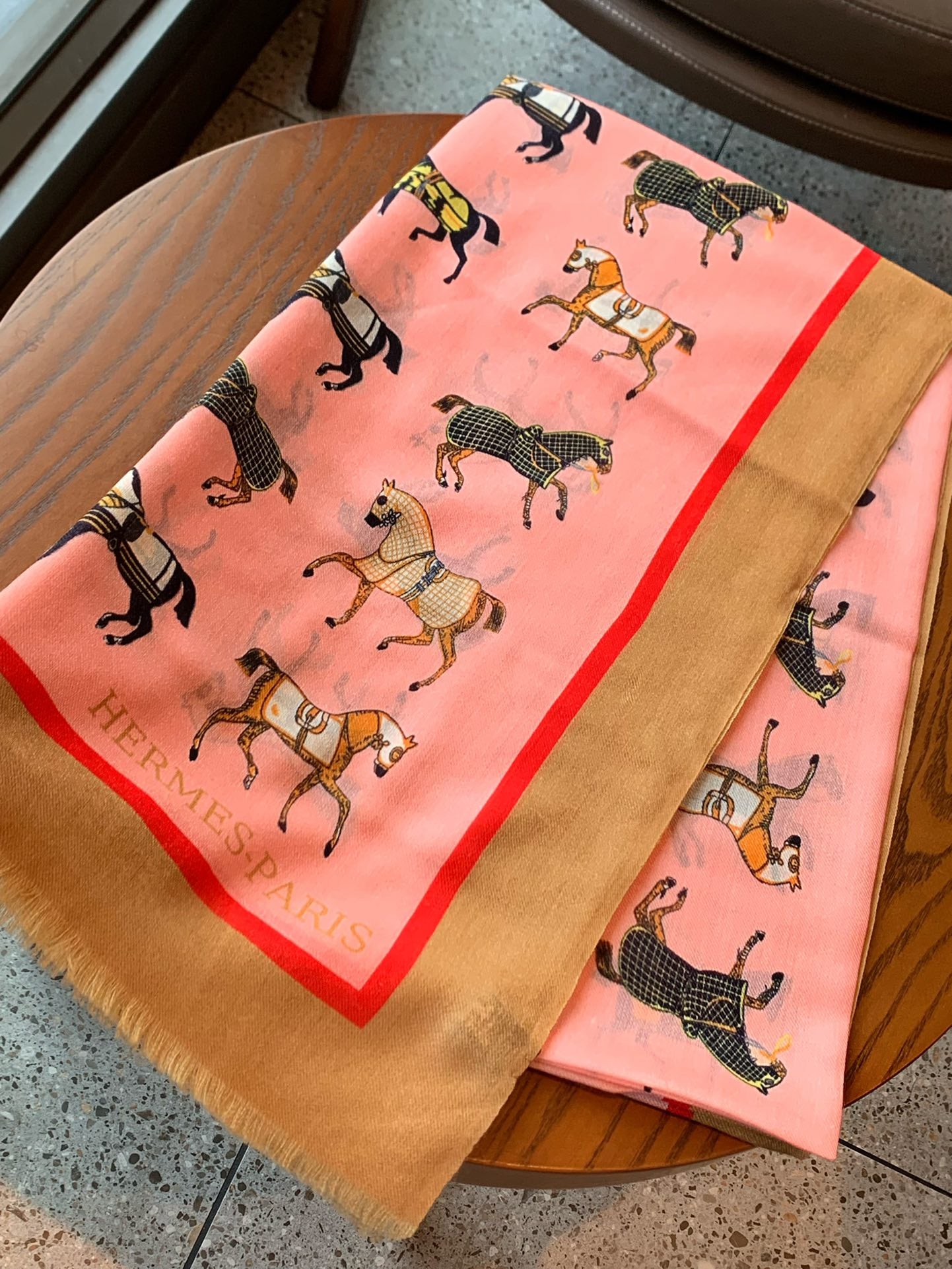 小愛款-頂級工藝羊絨長圍巾 100*200cm 粉色