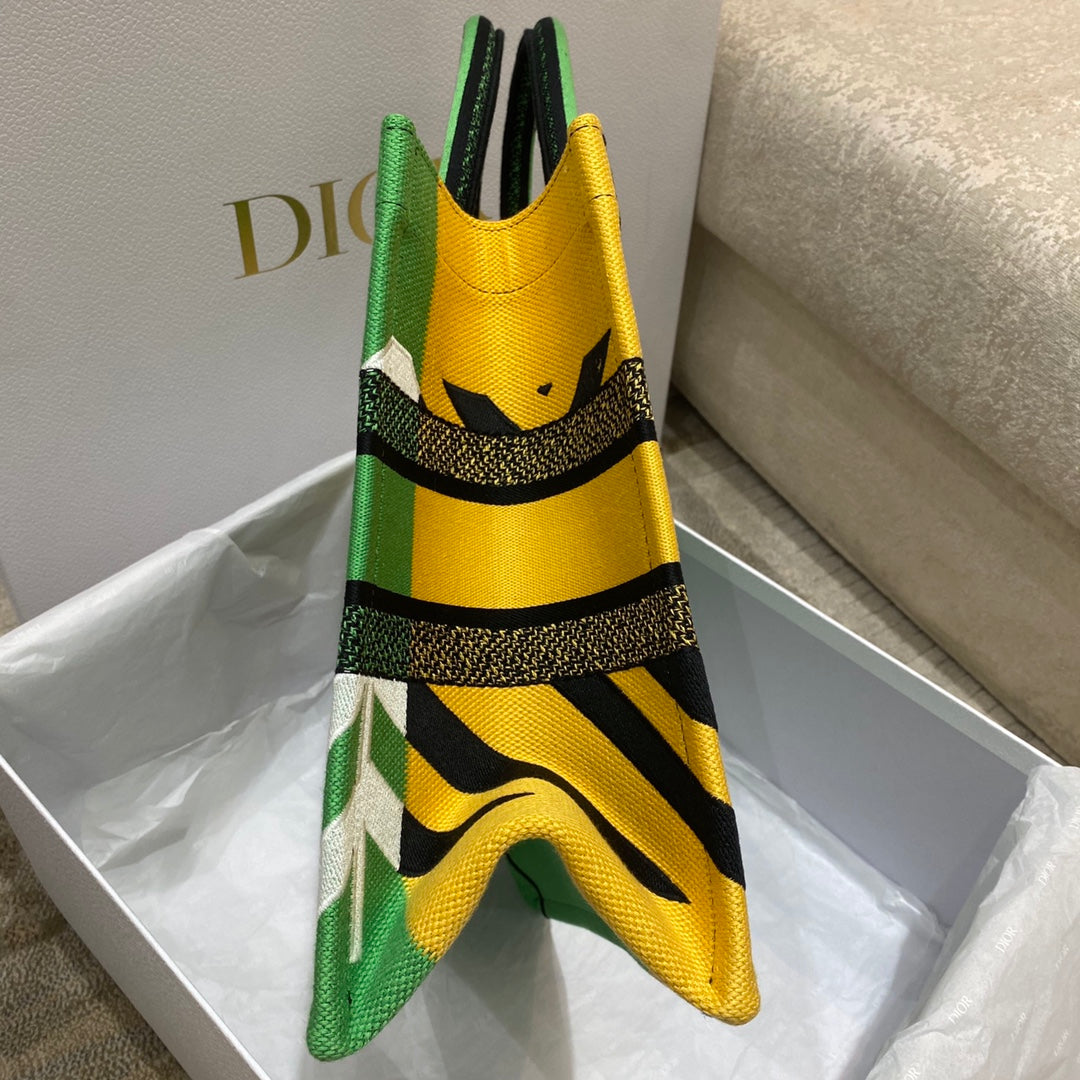 迪D家 Book Tote-中號36.5cm-彩色叢林系列