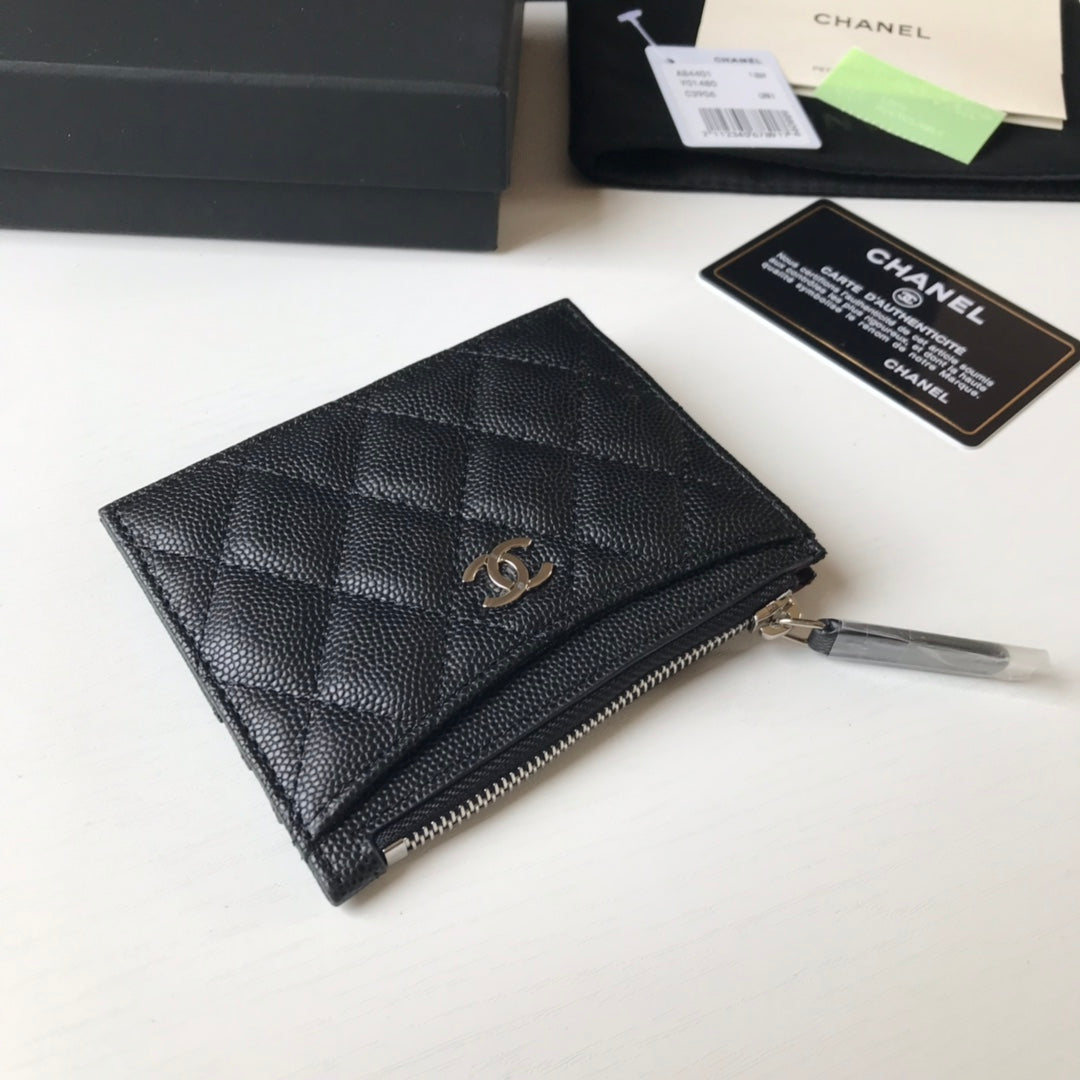 Chanel 拉鍊卡包-扁卡包