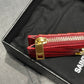 YSL 新品卡包_紅色金扣