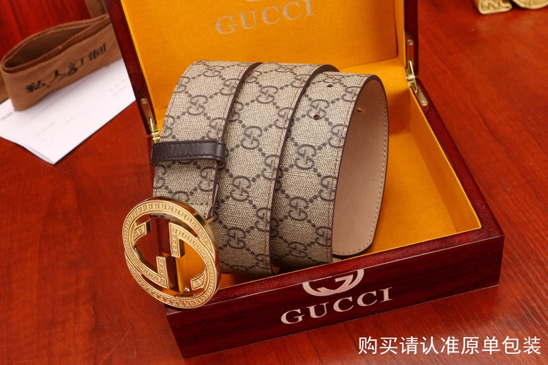 古G家-皮帶-3.8cm-男款