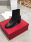 Salvatore Ferragamo鞋-菲拉格慕 馬蹄扣 小方頭 粗跟短靴