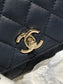 Chanel mini coco handle彩虹包-深藍色