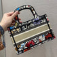 Dior Book Tote Mini 23cm-月季花系列