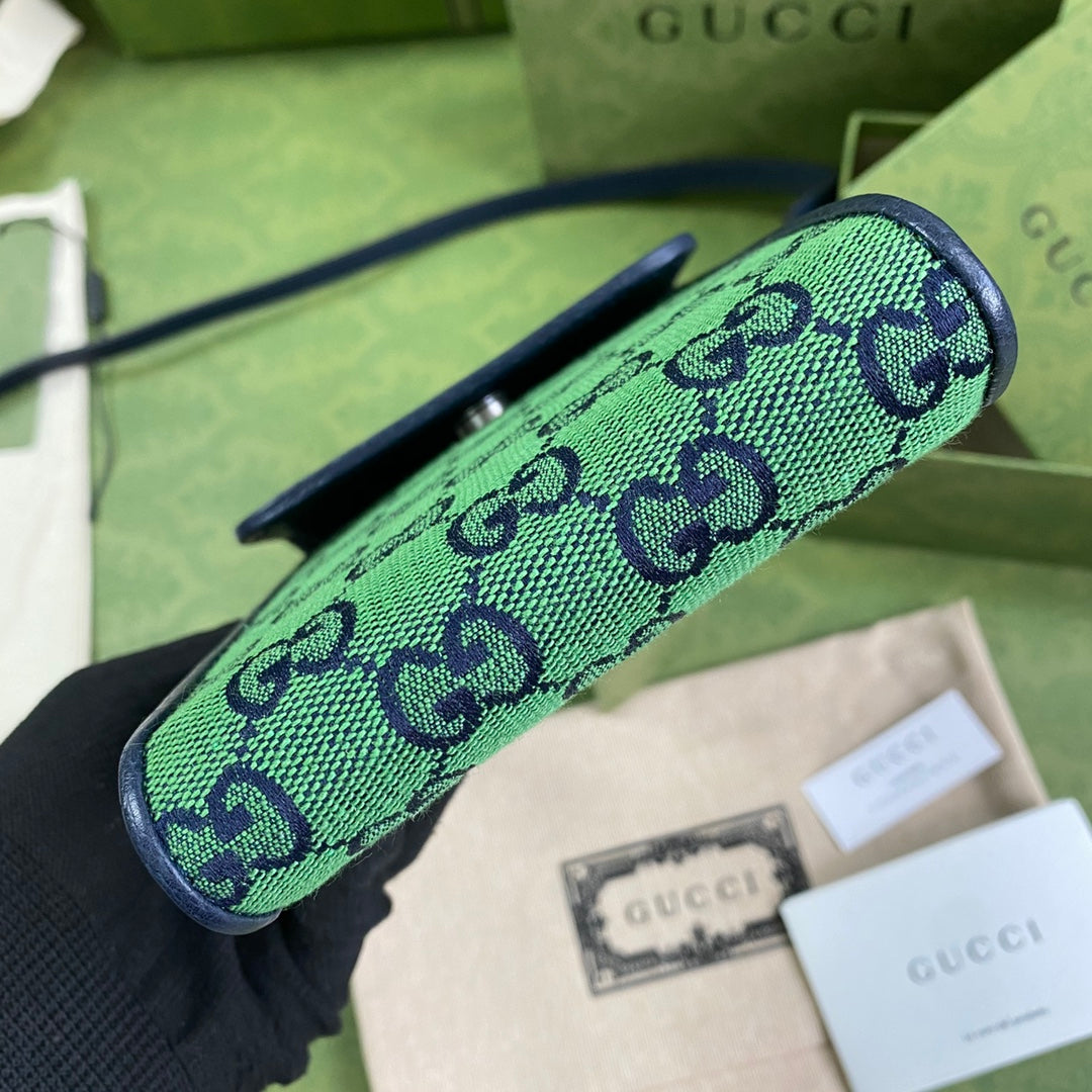 古G家-Marmont系列手機包-綠 11.5*18*3.5cm