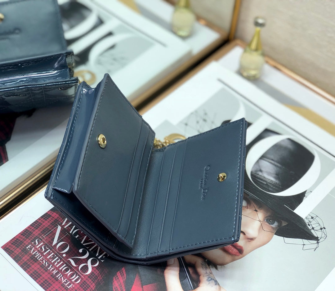 Dior 藤格紋卡包-11*9cm