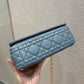 Dior Caro 小號20cm-馬卡龍藍