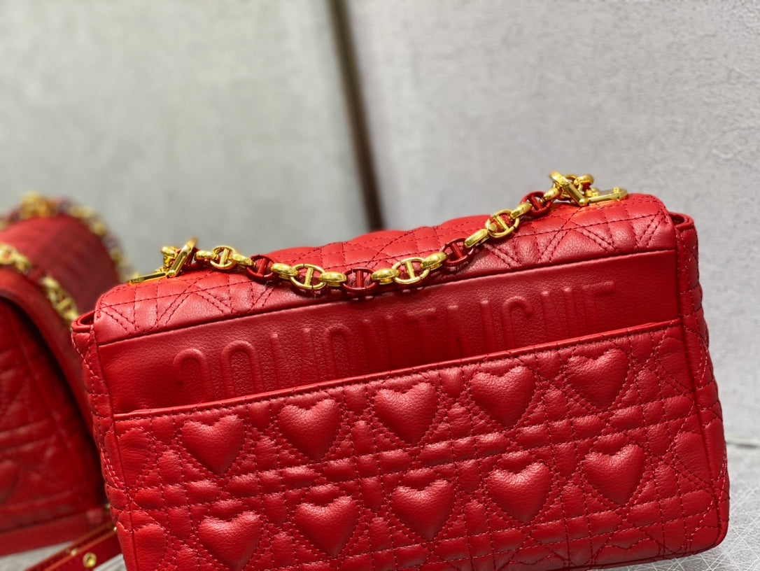 Dior-Caro 愛心七夕系列 中號 紅色