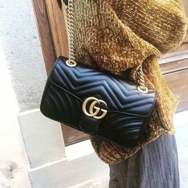 古G家-Marmont-黑色中號26cm（26*7*5cm）