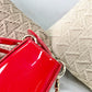 Dior Lady Dior 漆皮金扣-24cm-紅色