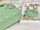 Dior-Mini Lady Dior手袋-三格黛妃-17cm-牛油果綠