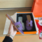小愛款-H平底拖鞋 鱷魚紋