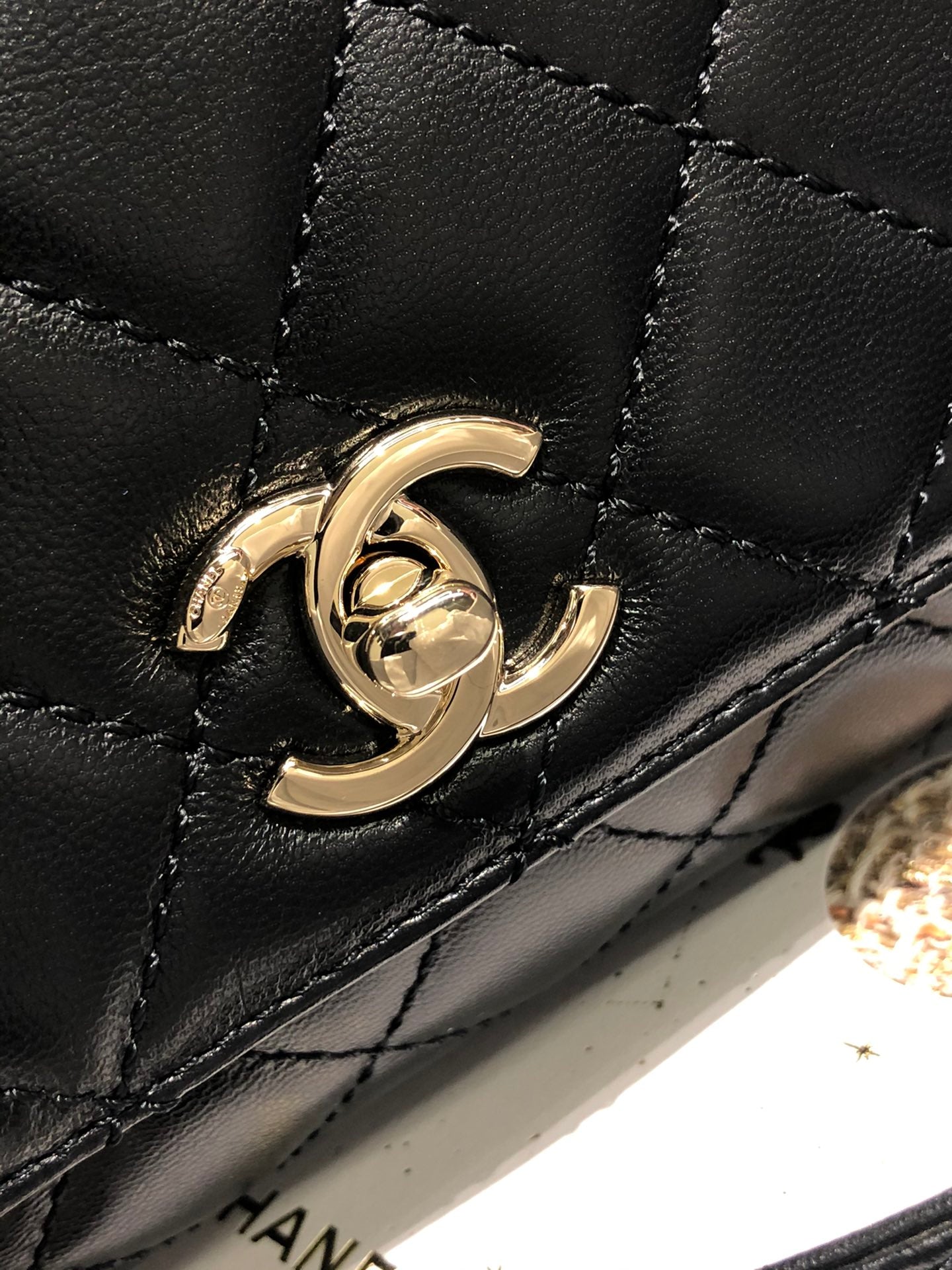 Chanel mini coco handle彩虹包-黑色
