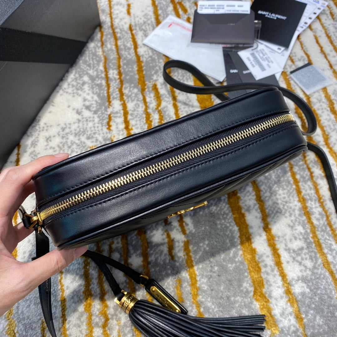聖Y羅-Lou Bag 相機包-黑色金扣