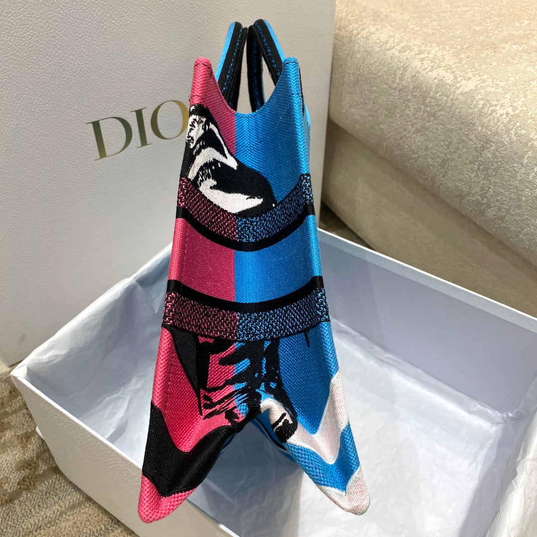 迪D家 Book Tote-中號36.5cm-彩色叢林系列
