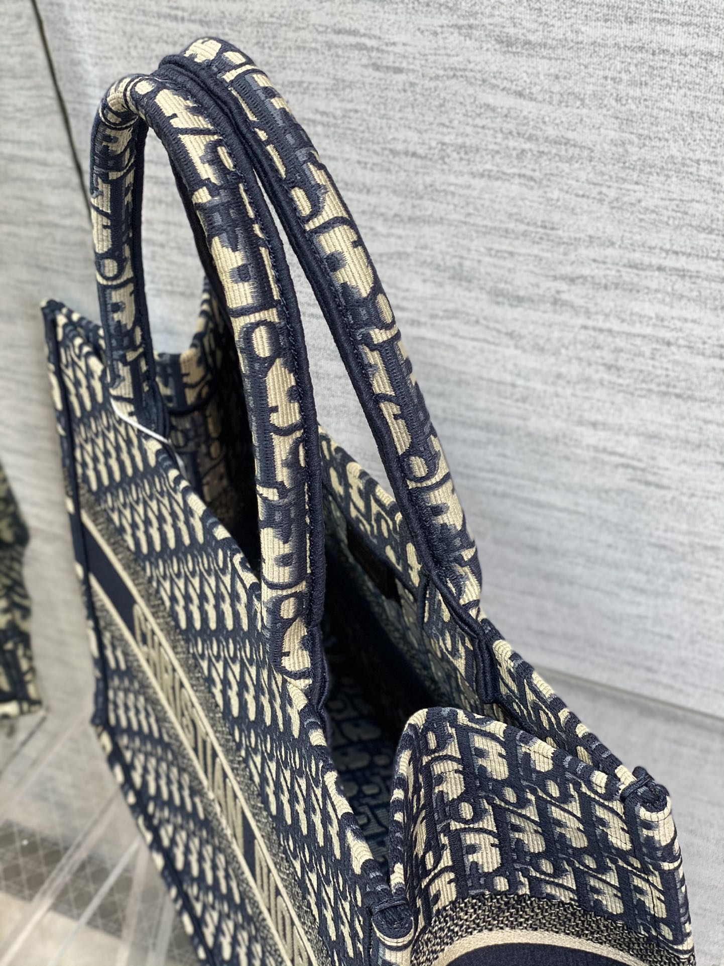 Dior Book Tote-小號36.5cm-深藍老花