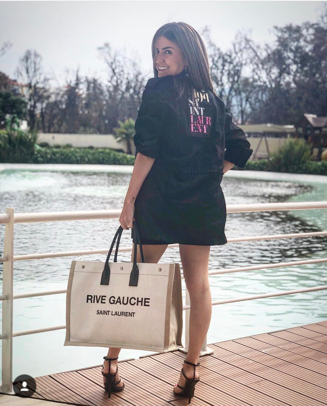 聖Y羅-Rive Gauche Tote Bag 左岸購物袋 黑色