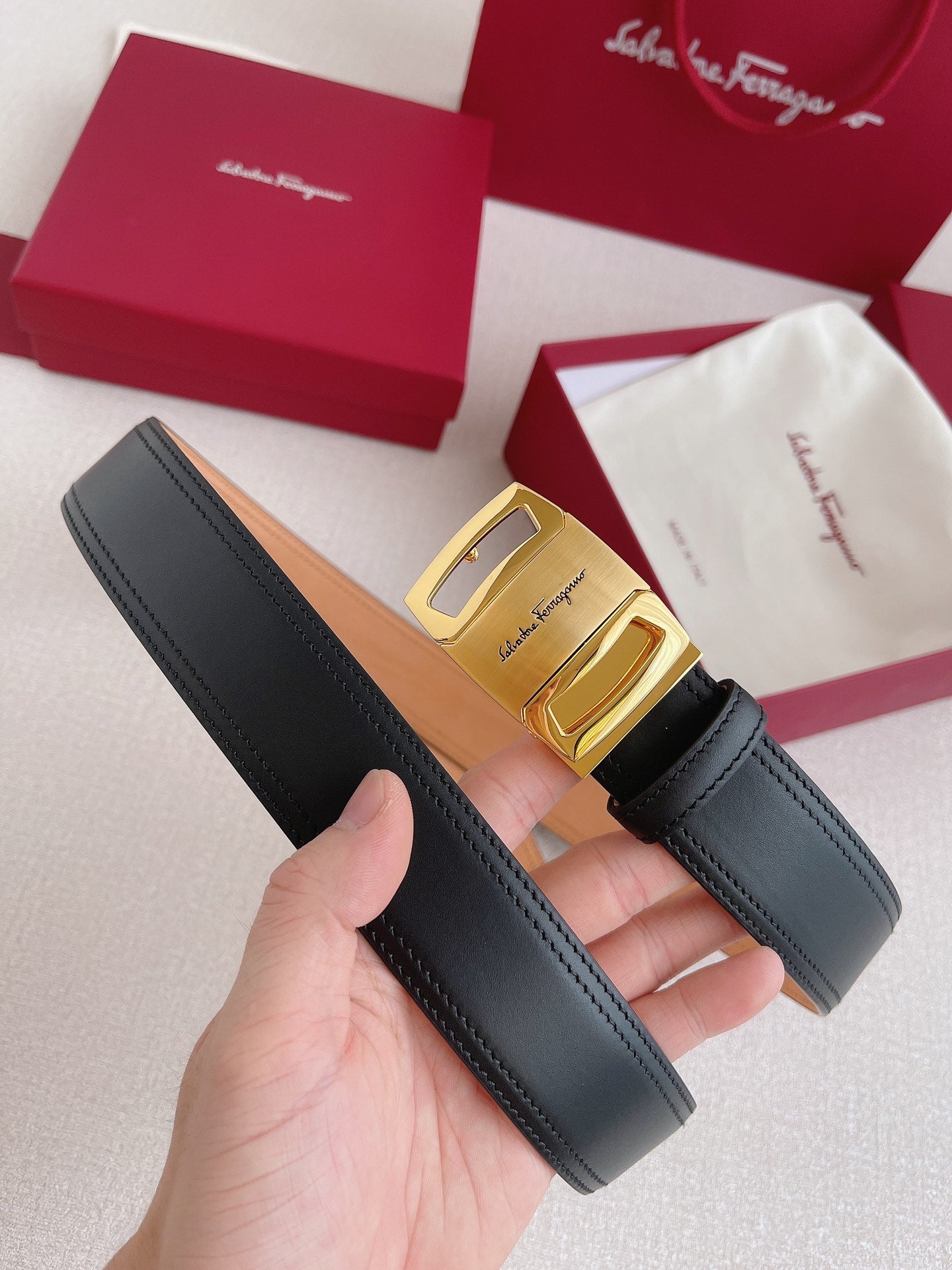 SF菲拉格-皮帶-3.5cm-男款