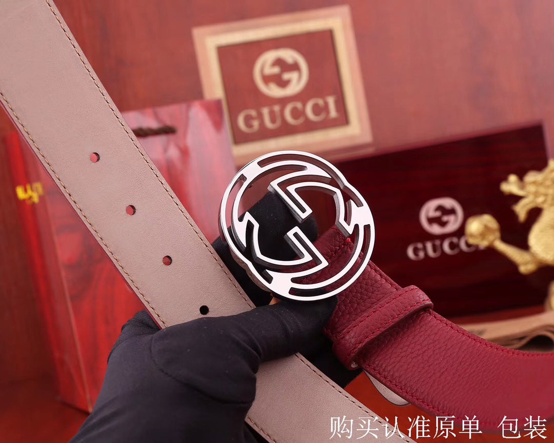 古G家-皮帶-3.8cm-男款