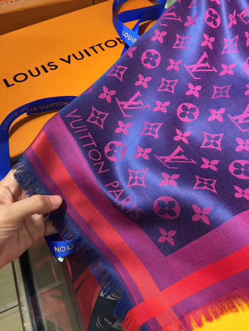 路L家-140 老花真絲方巾-頂級款手感超好