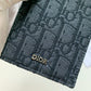 Dior 黑色提花帆布 男款長夾