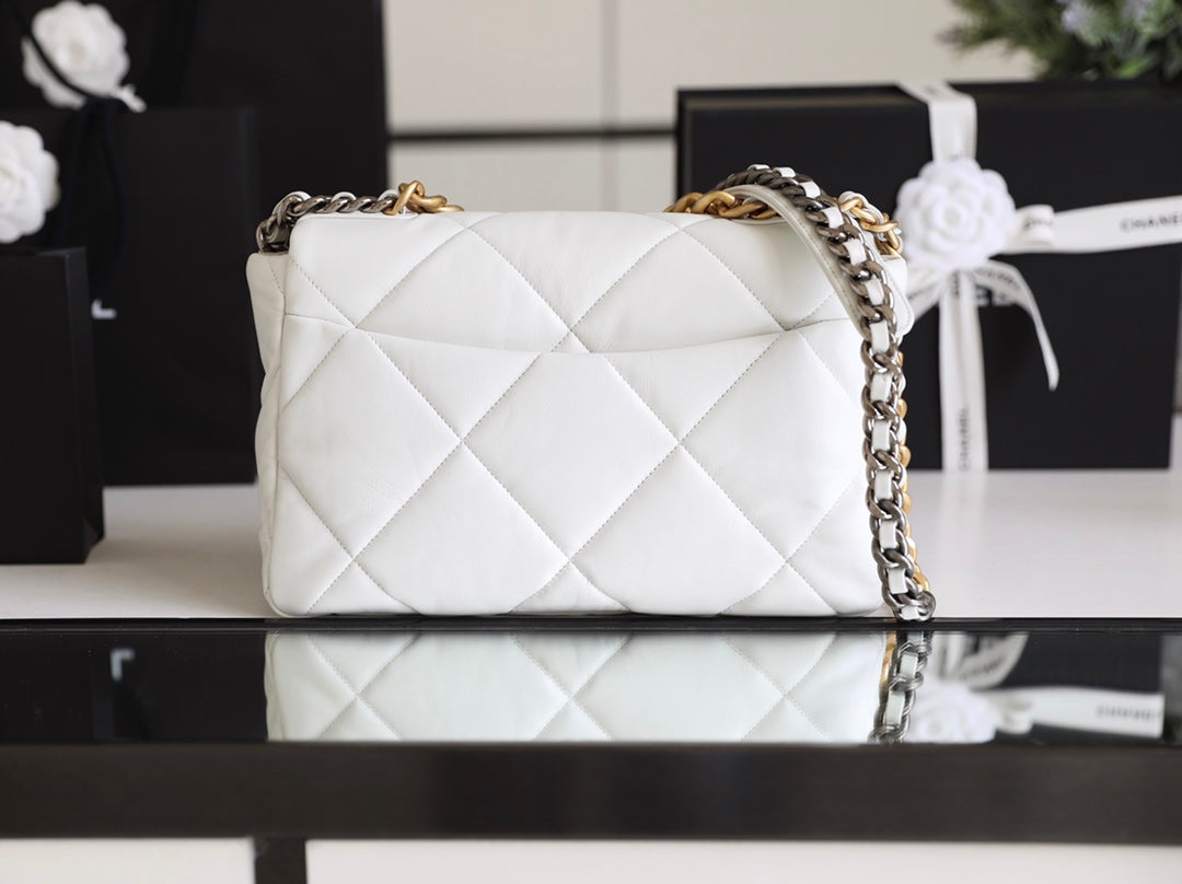 Chanel 19Bag-中號白色