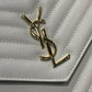 YSL_魚子醬手拿包-白色金扣