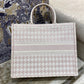 Dior Book Tote-大號41.5cm-粉色千鳥格