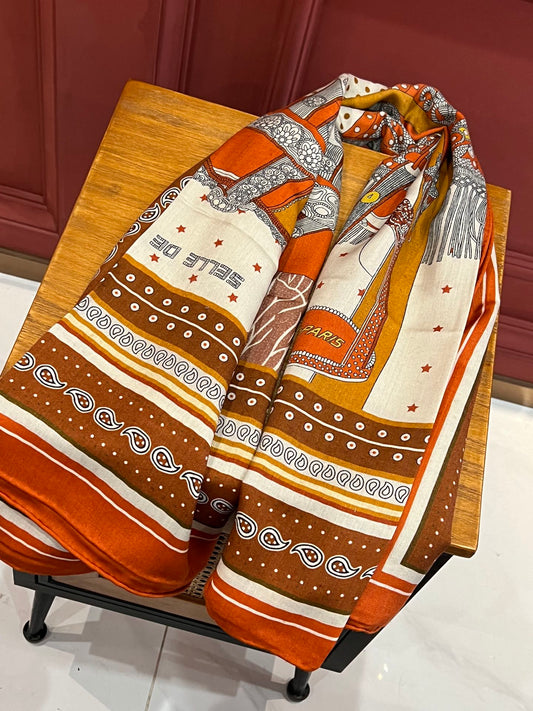 小愛款-雙面同色高貴馬鞍 140*140cm 絲羊絨 橘色