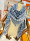 路L家-漸變牛仔老花披肩 Denim Gradient 142.5cm