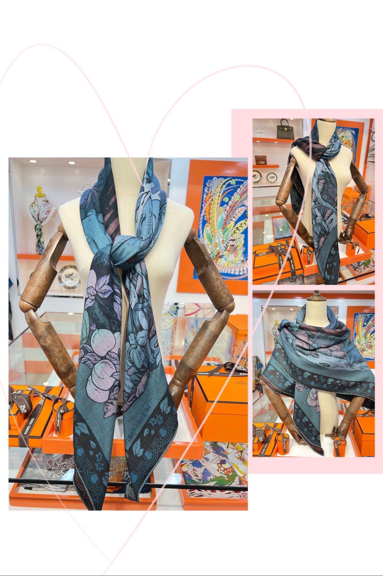 小愛款-雙面絲絨大方巾 140cm