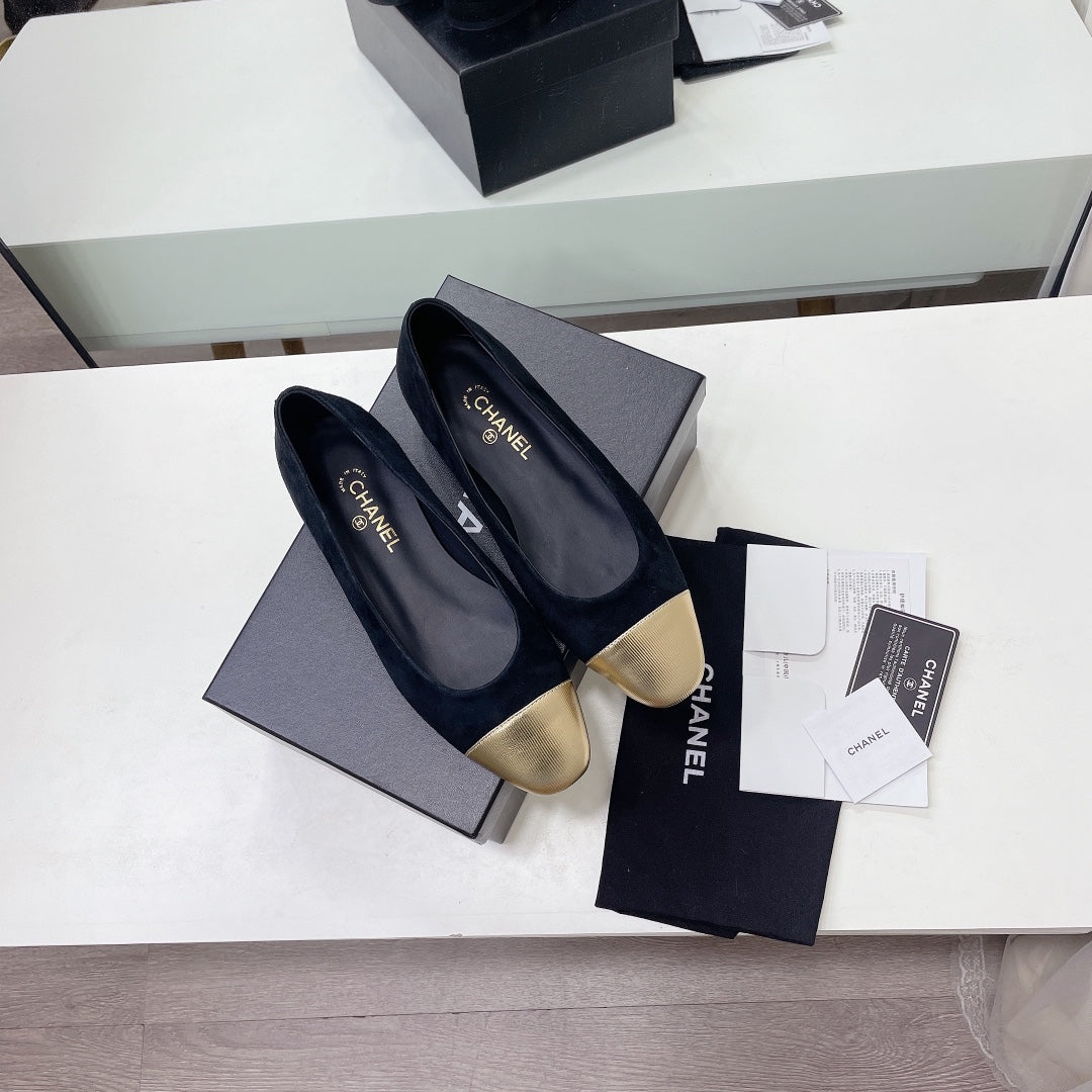 小香家-經典平底鞋 金色