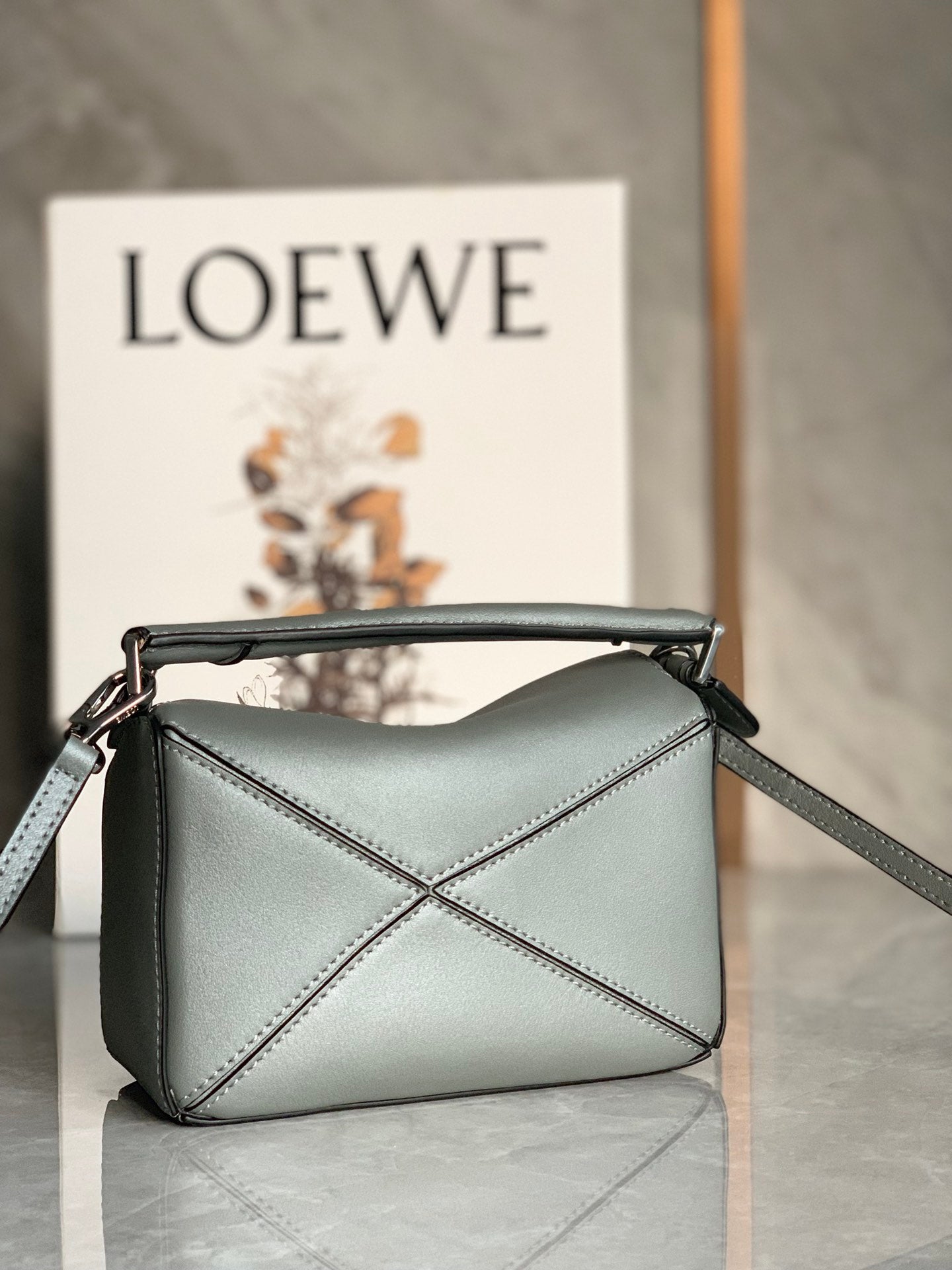 羅L威-Puzzle bag mini 小牛皮