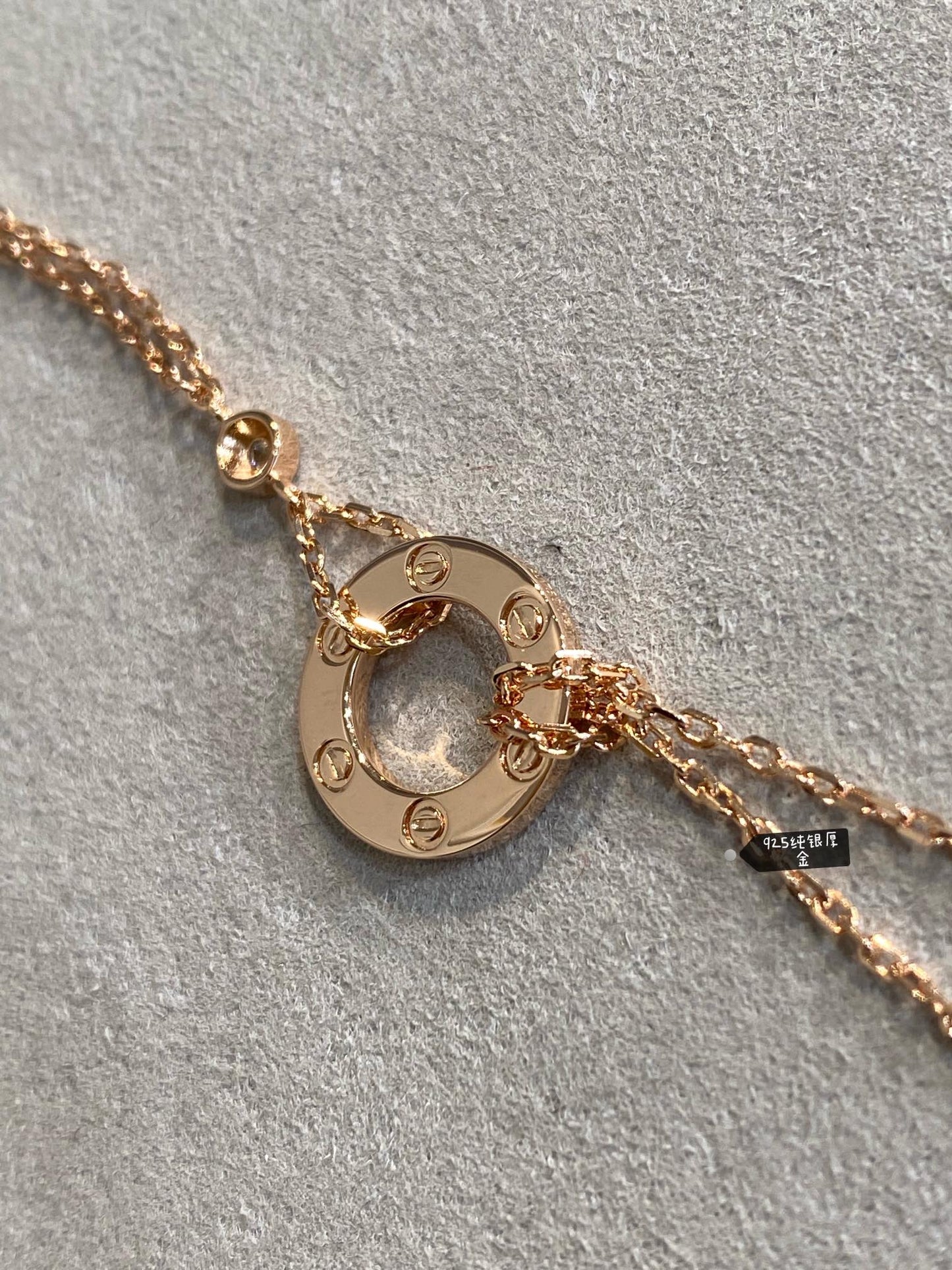 Cartier Love 雙層小圓餅手鍊