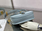 Dior Bobby-中號22cm-藍色牛皮