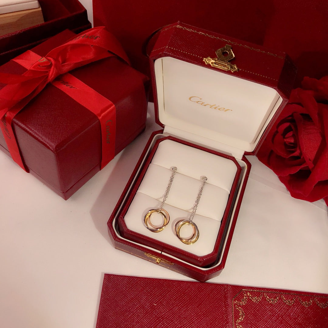 Cartier 三環耳環