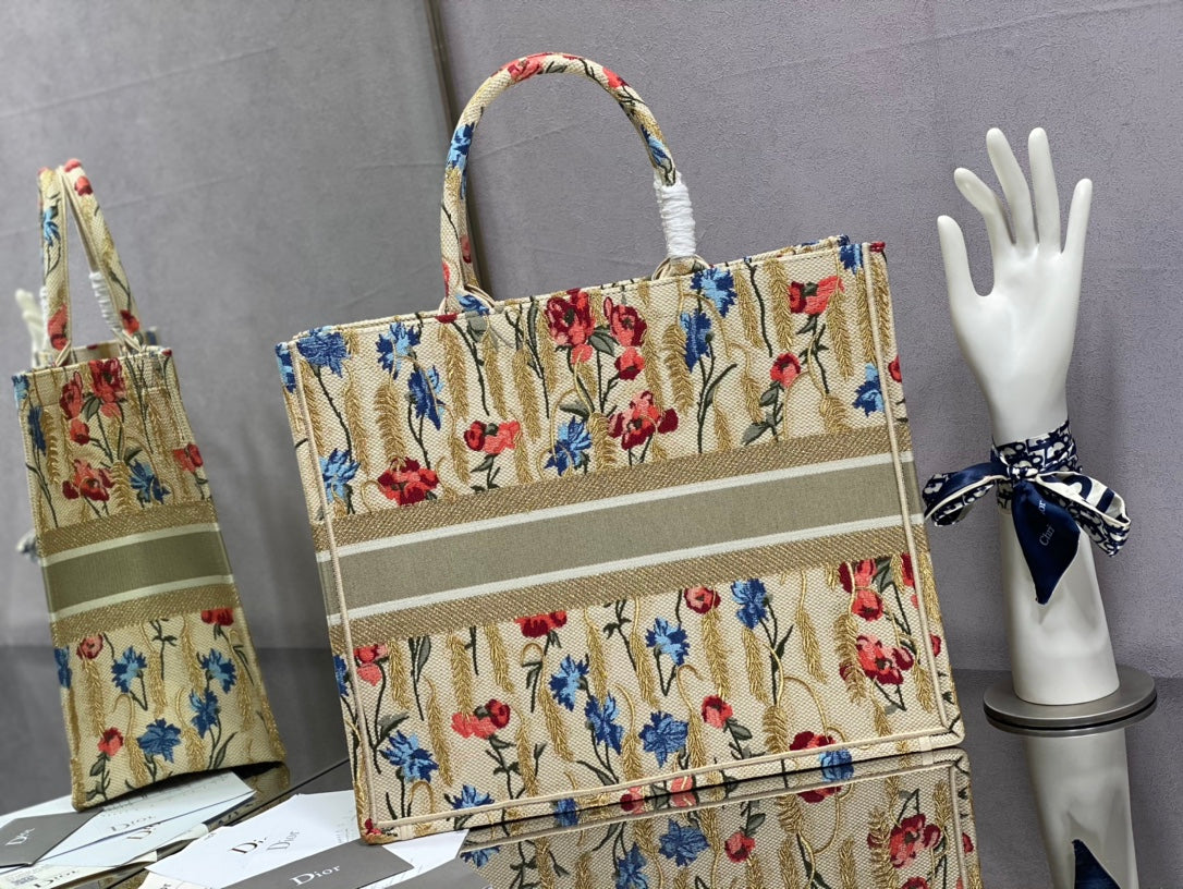Dior Book Tote-大號41.5cm-新年限定花卉