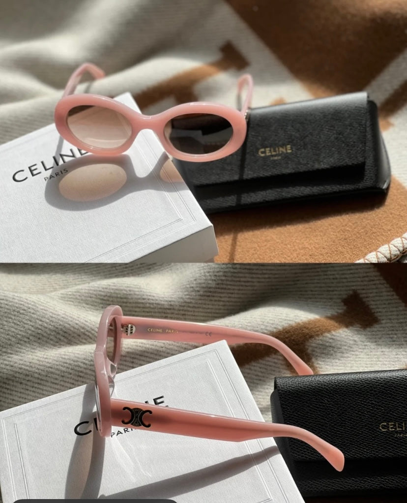 賽C家-墨鏡 CL40194 52-24-145 杏粉色