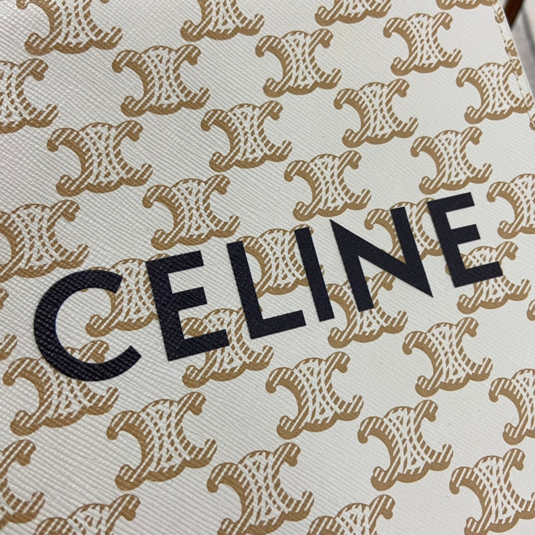 熱銷款 賽C家-Celine Mini Cabas 棕色老花
