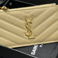 YSL 新品卡包_杏色金扣