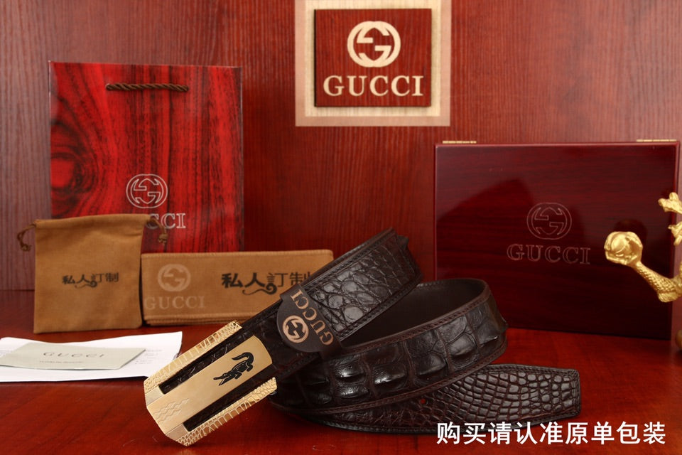 古G家-皮帶-3.8cm-男款