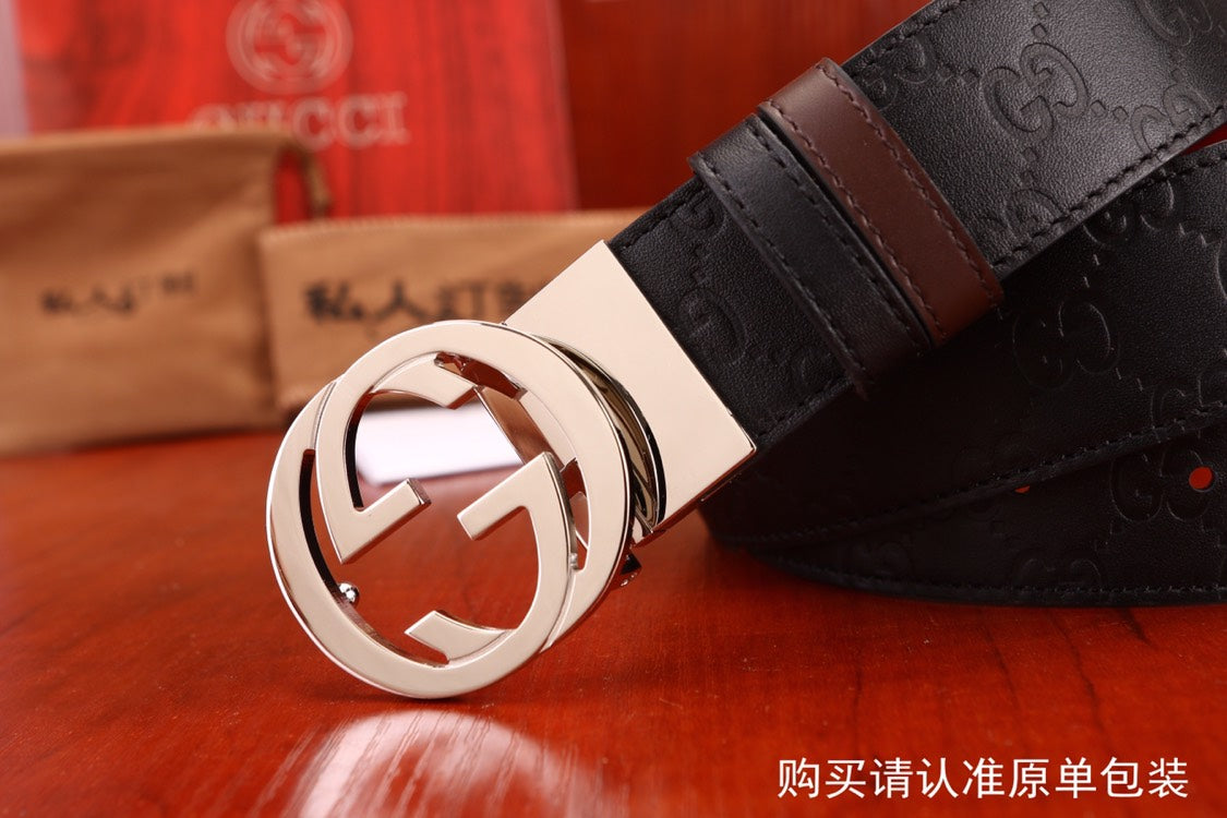 古G家-皮帶-3.7cm-男款