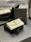 YSL 新品短夾_ 白色金扣