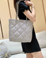 小香家-2022秋冬新款 19 bag tote購物包 銀灰色