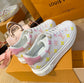 LV鞋-LV 小白鞋 粉黃漸層